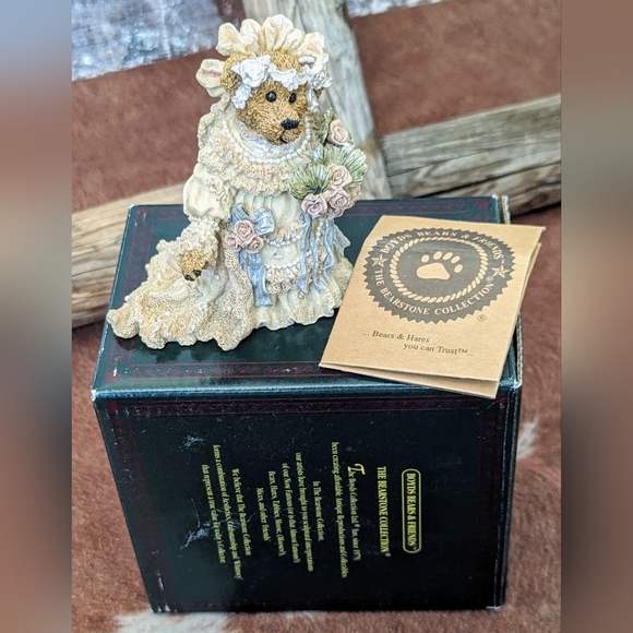 1999 Boyds Bear & Friends "Bailey the Bride" Bear Stone Collection #227712 - Picture 15 of 15